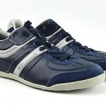 HUGO BOSS ORANGE LABEL KIKKO BLUE SHOES SNEAKERS 100% LEATHER NEW SIZE 10 43