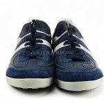 HUGO BOSS ORANGE LABEL KIKKO BLUE SHOES SNEAKERS 100% LEATHER NEW SIZE 10 43