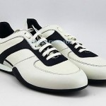 HUGO BOSS BLACK LABEL GRAMMEO CREAM & BLACK SHOES SNEAKERS LEATHER NEW SZ 10 43