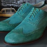 $228 Cole Haan AIR COLTON WINGTIP Oxford shoes TEAL lunargrand drake Size 11.5