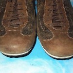 COLE HAAN NIKE AIR MEN’S DISTRESSED LEATHER OXFORD SHOES ,BROWN SNEAKERS  12 M.