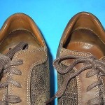 COLE HAAN NIKE AIR MEN’S DISTRESSED LEATHER OXFORD SHOES ,BROWN SNEAKERS  12 M.