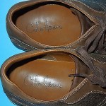 COLE HAAN NIKE AIR MEN’S DISTRESSED LEATHER OXFORD SHOES ,BROWN SNEAKERS  12 M.