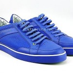 HUGO BOSS GREEN LABEL APACHE IV BLUE SHOES SNEAKERS LEATHER NEW SIZE 10 43