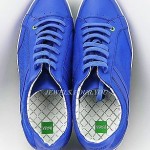 HUGO BOSS GREEN LABEL APACHE IV BLUE SHOES SNEAKERS LEATHER NEW SIZE 10 43