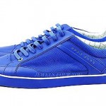 HUGO BOSS GREEN LABEL APACHE IV BLUE SHOES SNEAKERS LEATHER NEW SIZE 10 43