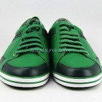 HUGO BOSS GREEN LABEL APACHE LEAGUE GREEN SHOES SNEAKERS LEATHER NEW SIZE 10 43