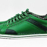 HUGO BOSS GREEN LABEL APACHE LEAGUE GREEN SHOES SNEAKERS LEATHER NEW SIZE 10 43