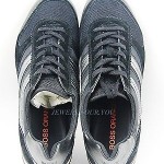 HUGO BOSS ORANGE LABEL ADRANTE BLACK SHOES SNEAKERS SUEDE & NYLON NEW SZ 10 43