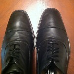 MEN’S COLE HAAN NIKE AIR BLACK OXFORD LEATHER SHOES SIZE 8