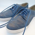 COLE HAAN NIKE AIR MEN’S WINGTIP BLUE LEATHER FASHION SNEAKERS SIZE 11 M