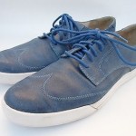 COLE HAAN NIKE AIR MEN’S WINGTIP BLUE LEATHER FASHION SNEAKERS SIZE 11 M