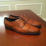 MEN’S COLE HAAN NIKE AIR COGNAC OXFORD LEATHER SHOES SIZE 12