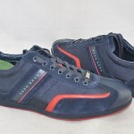 BOSS Orange Hugo Boss ‘Stiven’ Navy and Red Lace-Up Men’s Athletic Size 11 M