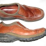 Mens Cole Haan Nike Air 12 M Brown Leather Slip on Loafers Shoes Cushioned 12M