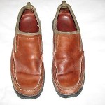 Mens Cole Haan Nike Air 12 M Brown Leather Slip on Loafers Shoes Cushioned 12M