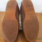 Mens sz 12 D brown leather Timberland rustic casual slip on lace tie boat shoes