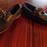 Timberland Black Leather Dock Shoes 9.5 D Worn Once!