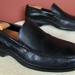 COLE HAAN COUNTRY NIKE AIR BLACK LEATHER SLIP-ON LOAFERS/SHOES 10½ M
