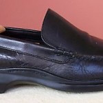 COLE HAAN COUNTRY NIKE AIR BLACK LEATHER SLIP-ON LOAFERS/SHOES 10½ M
