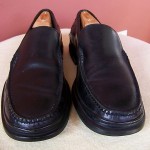 COLE HAAN COUNTRY NIKE AIR BLACK LEATHER SLIP-ON LOAFERS/SHOES 10½ M
