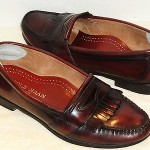 Cole Haan Men’s Burgundy Leather Kiltie Loafers Size 8-9 M