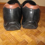 MEN’S COLE HAAN BLACK W/BROWN HEEL TRIM LOAFERS SHOES SIZE 9M
