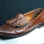 COLE HAAN CITY Mens Brown Leather Loafers W/ Tassels US 11.5 B Narrow