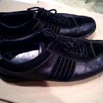 COLE HAAN BLACK AND SUEDE MENS SHOES SIZE 11.5