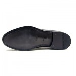 $450 Hugo Boss ITALY Black Penny Loafers Dress Mens Shoes 8 41 Formal 8.5 41.5