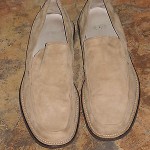 Hugo Boss 100% Suede Tan-ish Beige Loafers Slip Ons Luxury Dress Shoes 11M