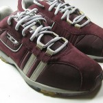 DIESEL 10 Rich Red Burgundy with Gray Suede Canvas Vinyl Vtg Classic RARE OG