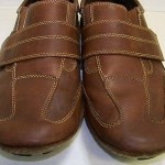 Cole Haan Nike Air Brown Leather Slip-on Velcro Driving Loafers 8 M