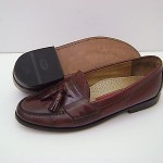 COLE HAAN BROWN LEATHER LOAFERS SHOES MEN’S 11C 11 C TASSEL SLIP-ON DRESS CASUAL