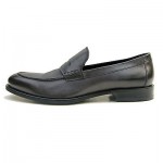 $450 Hugo Boss ITALY Black Penny Loafers Dress Mens Shoes 8 41 Formal 8.5 41.5