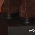 Brand New w Box Hugo Boss Clelior Suede Wingtip Ankle Boots for Men, Size US 9