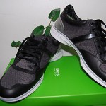 Hugo Boss Gray Black Green Leather Men’s Fashion Sneakers Size 12 NEW
