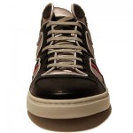 $300 HUGO BOSS Black White Fashion Sneakers 10 43 Mens Shoes 9.5 42.5 Boots