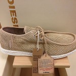 Diesel Kikko Men’s Leather Fashion Sneakers Sport Oxfords Lace Up Shoes Beige