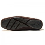 $245 HUGO BOSS Dark Brown Drivers Shoes Loafers 10 43 Mens Moccasins 10.5 43.5