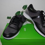 Hugo Boss Gray Black Green Leather Men’s Fashion Sneakers Size 12 NEW