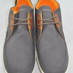 Diesel ‘Joyful’ Men’s Gray Canvas with Orange Accent Oxford Size 12 M
