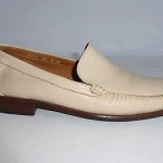 Cole Haan RESORT Men’s Size 8.5 M Bone Pebble Grain ITALIAN Leather Loafers