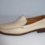 Cole Haan RESORT Men’s Size 8.5 M Bone Pebble Grain ITALIAN Leather Loafers