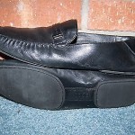 HUGO BOSS BLACK CLASSIC SLIP-ON SIGNATURE LOAFERS MOCCASINS SZ 11 PRE-OWNED