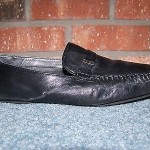 HUGO BOSS BLACK CLASSIC SLIP-ON SIGNATURE LOAFERS MOCCASINS SZ 11 PRE-OWNED