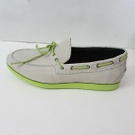 Cole Haan Air Mason Camp  Men’s Moc. Boat Shoes Size 12 M Ivory/Grdn Green