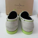 Cole Haan Air Mason Camp  Men’s Moc. Boat Shoes Size 12 M Ivory/Grdn Green