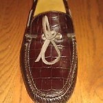 Cole Haan Air Grant dark brown croc print driving mocs mens us size 10m
