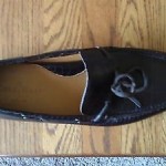 Cole Haan Air Grant dark brown croc print driving mocs mens us size 10m